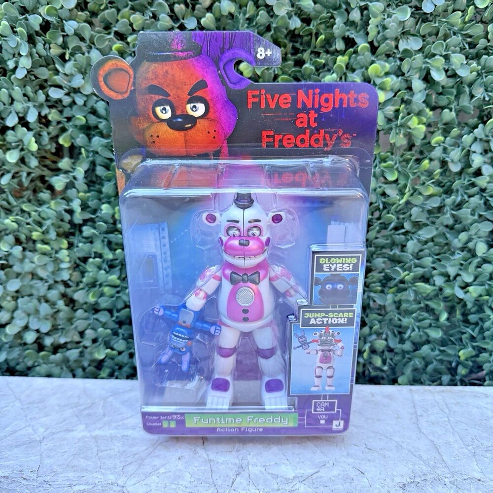 FNAF Five Nights At Freddy's FUNTIME FREDDY 5.5" Figure NEW Jump-Scare Action